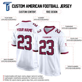 White Red-White Authentic Football Jersey custom content